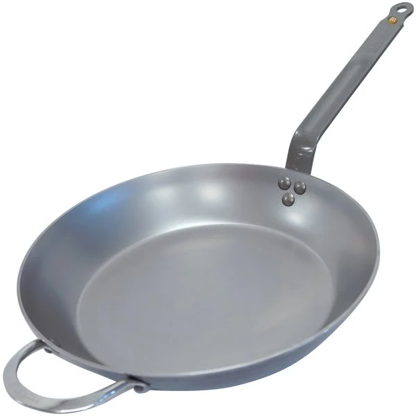 De Buyer stekpanna Lyonnaise Mineral B i kolstål, 36 cm