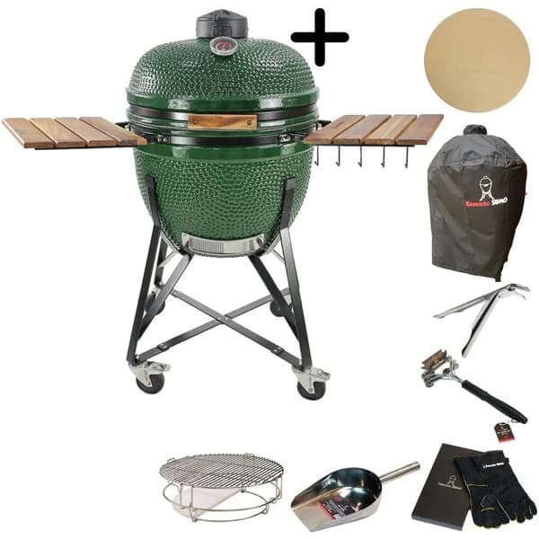 Kamado Sumo Maxi med tillbehörspaket, grön