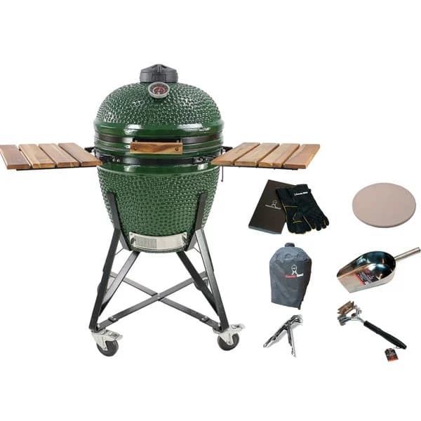 Kamado Sumo Midi Grön med tillbehörspaket