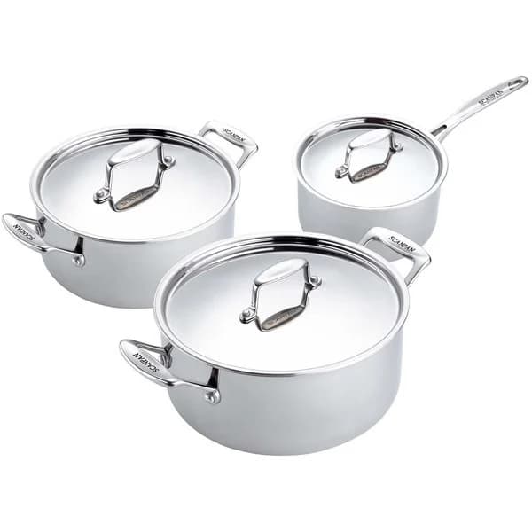 Scanpan Fusion 5 set med grytor, 3 delar + 3 lock