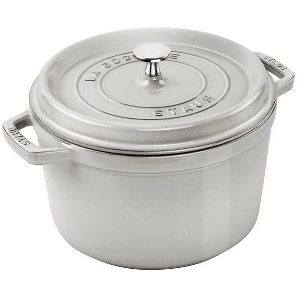 Staub La Cocotte (white truffle) gjutjärnsgryta, 4,8 liter