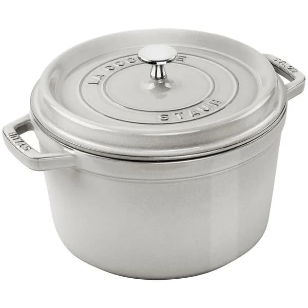 Staub La Cocotte gjutjärnsgryta 4,8 liter, white truffle