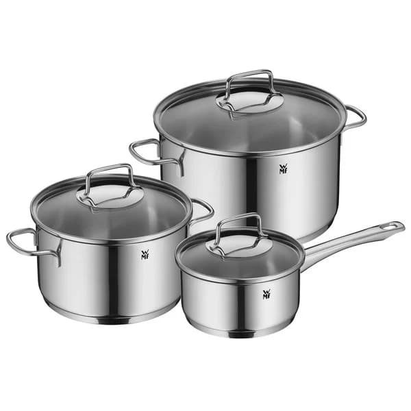 WMF Astoria Cookware grytset, 3 delar + 3 lock