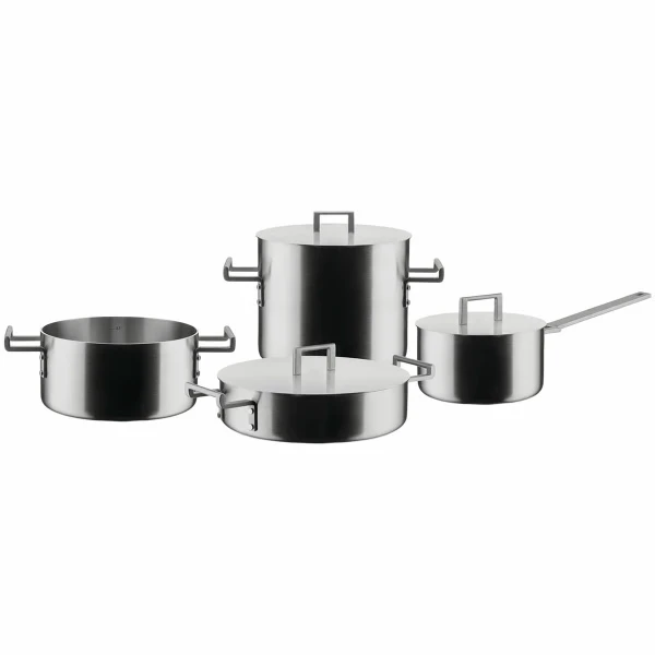 NYHET: Alessi Convivio grytset i rostfritt stål, 7 delar