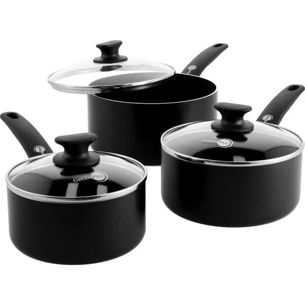 GreenPan Cambridge kastrullset + lock, 6 delar