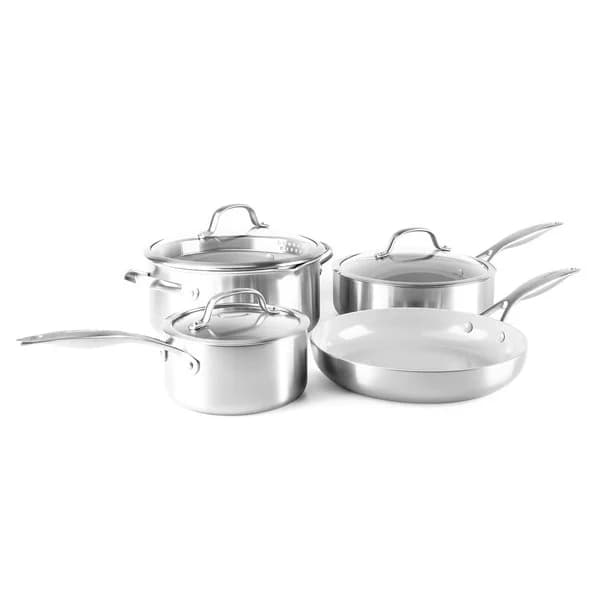 GreenPan Venice Pro kastrull- & grytset med ett stekjärn, 7 delar