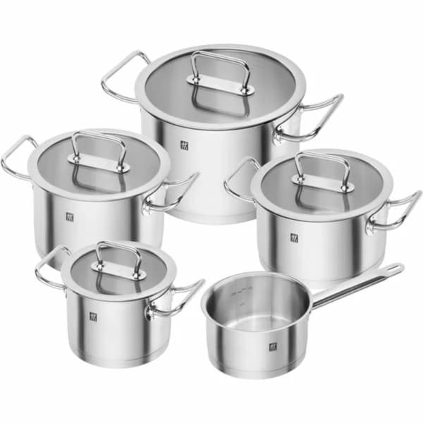 Zwilling Moment kastrull- & grytset med glaslock, 9 delar