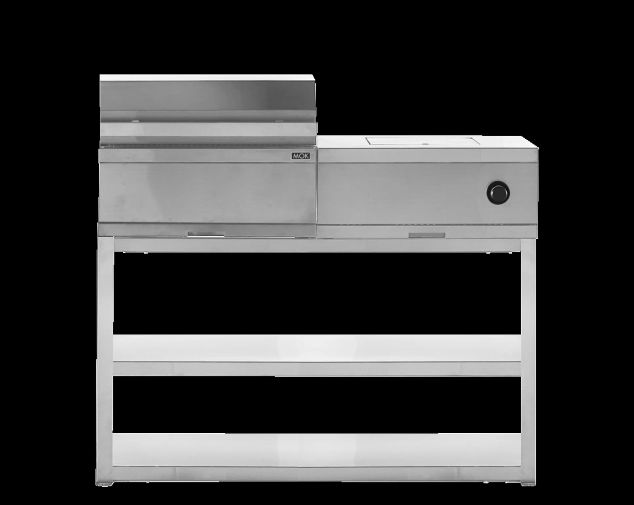 Bild av Nordic Line - Fristående kolgrill med sidobrännare