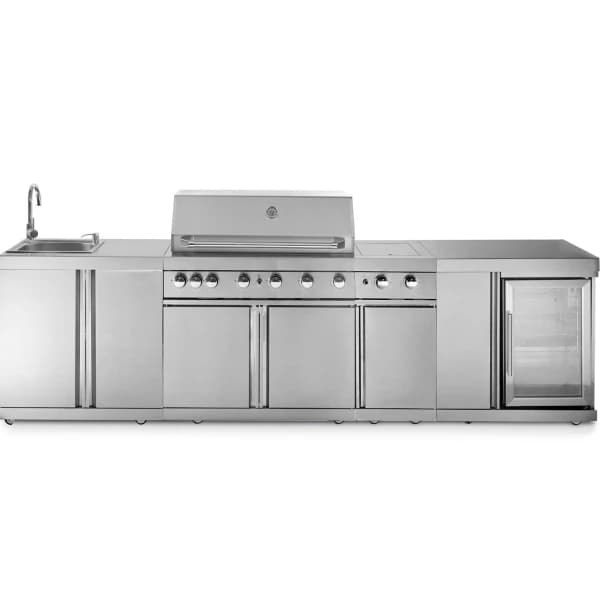 Bild av Myoutdoorkitchen - Florida (Stainless Collection) med gasolgrill, vask och kyl