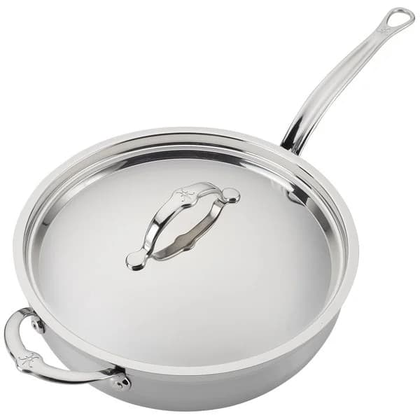 Hestan ProBond traktörpanna i rostfritt stål med lock, 28 cm