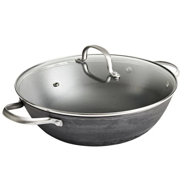 Satake Pure Pan traktörpanna med lock och dubbla handtag, 28 cm