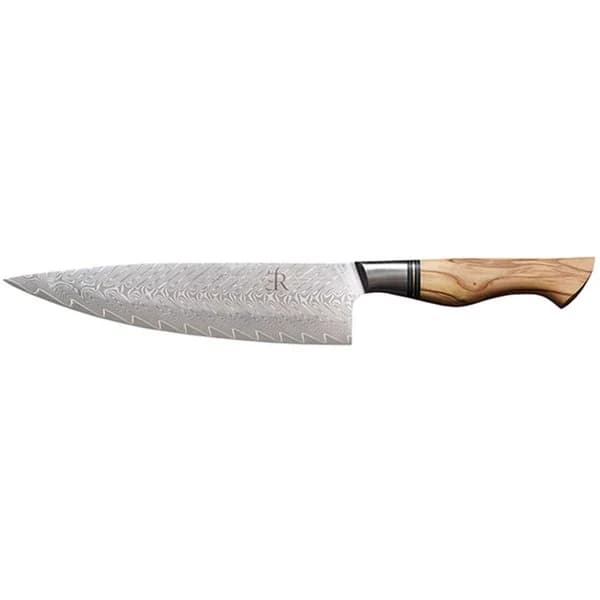 Ryda Knives - Kockkniv i 73-lagers damaskusstål, 21 cm