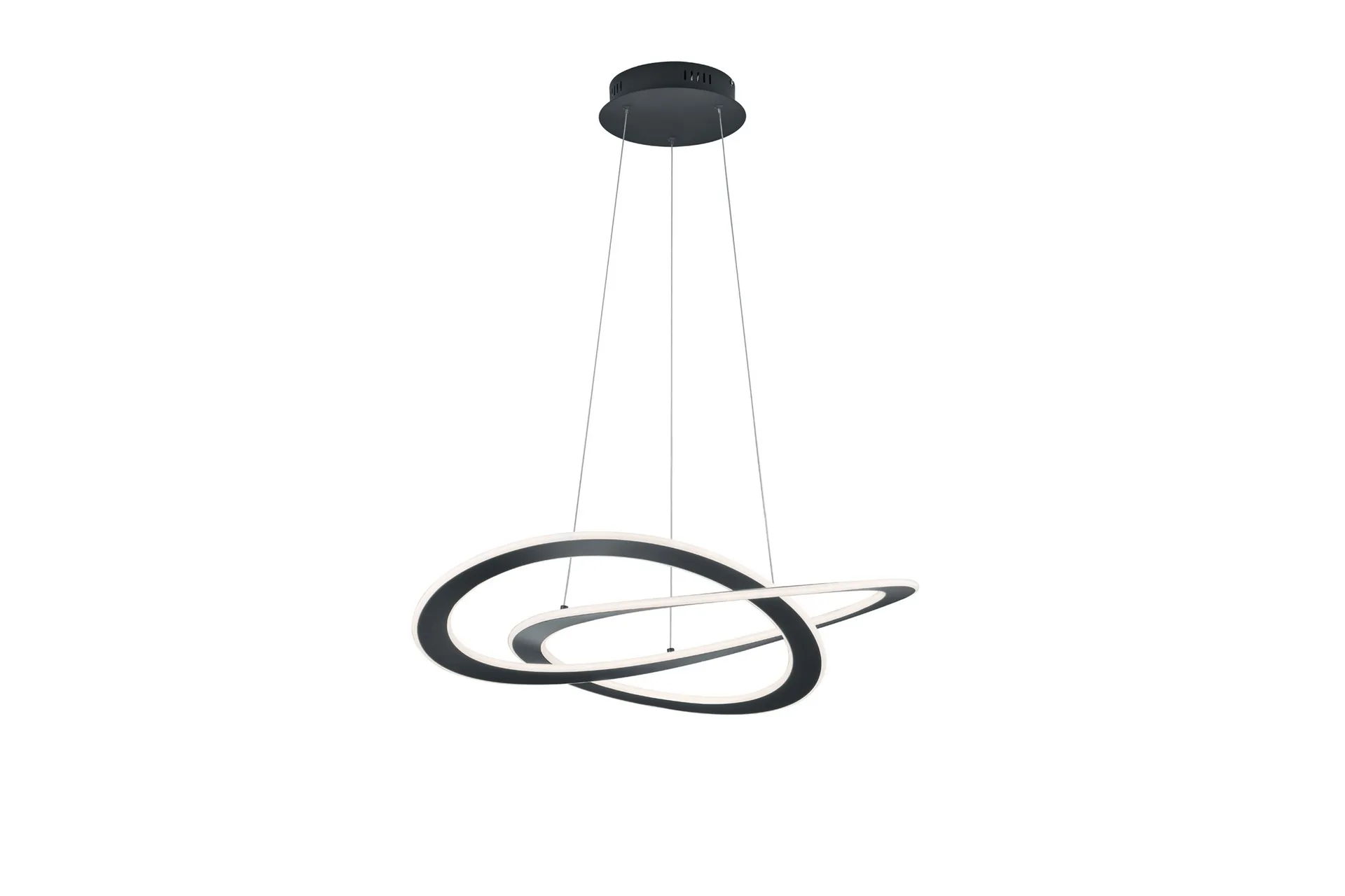 Trio Lighting - Oakland LED taklampa antracit