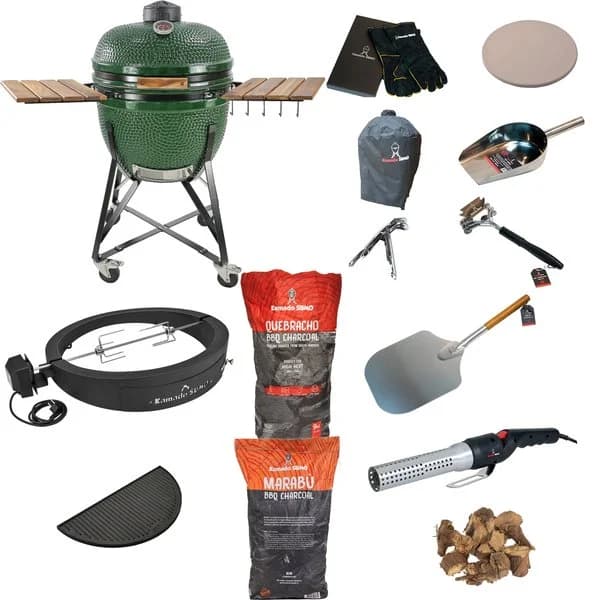 Kamado Sumo Maxi Grön + Deluxepaket till Maxi-grill