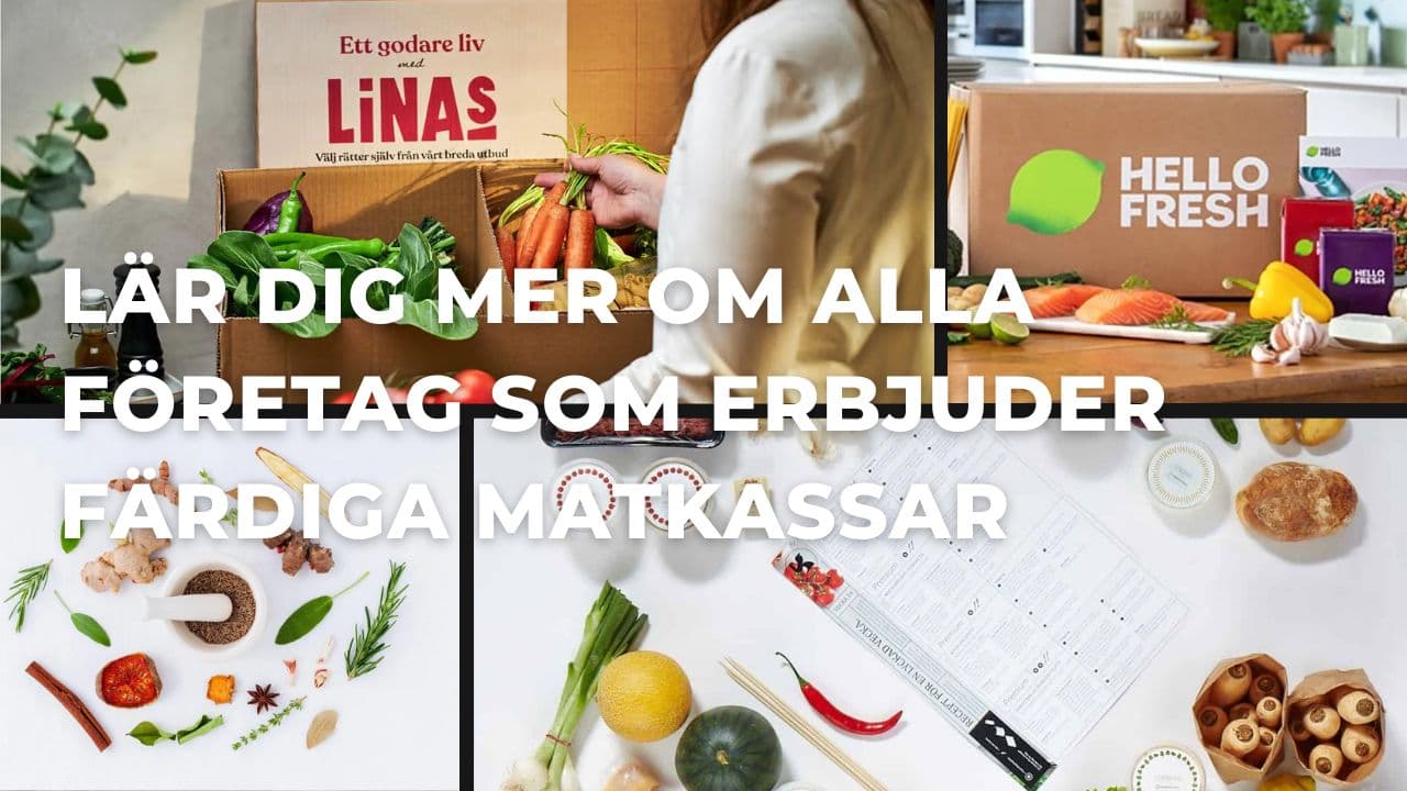 Alla matkasseföretag som erbjuder färdiga matkassar i Sverige (2026)