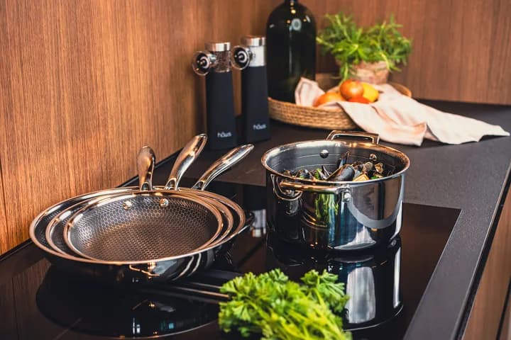 Hâws - Santo hybrid coating stekpanneset, 3 delar