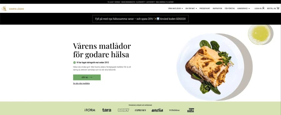 #7. Svarta Lådan - Färdiga och hälsosamma matlådor för hemleverans