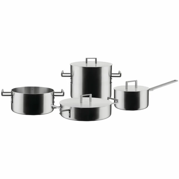 NYHET: Alessi Convivio grytset i rostfritt stål, 7 delar