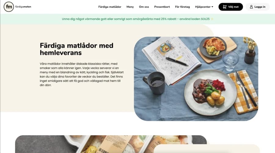 #7. Färdiga Maten - God, näringsrik och färdiglagad mat levererad hem