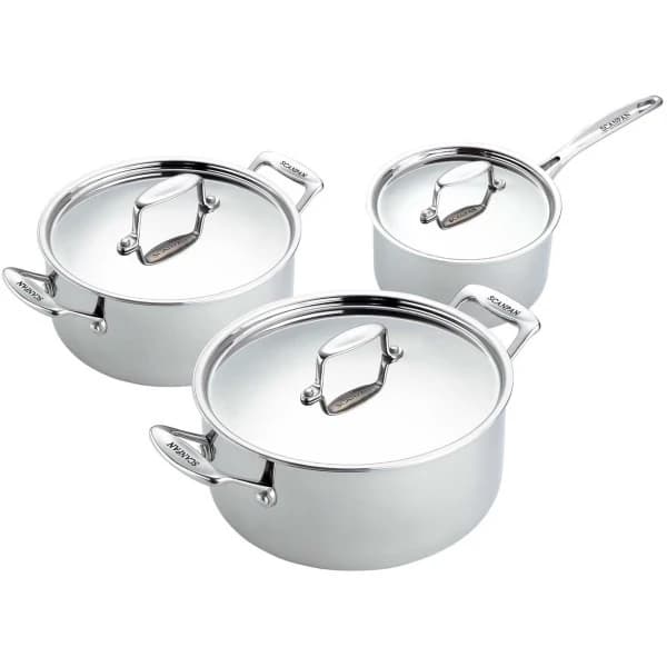 Scanpan Fusion 5 grytset i rostfritt stål, 6 delar