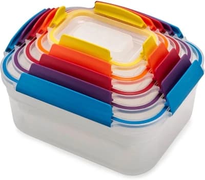 Joseph Joseph Nest Lock, 5 stycken plastbehållare för förvaring av mat med lock