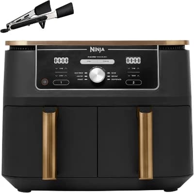 Ninja Foodi MAX dubbel zon luftfritös + tång, 9,5 liter