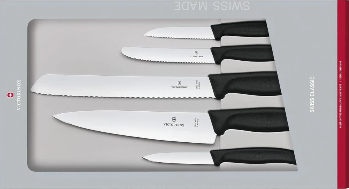 Victorinox Swiss Classic knivset i rostfritt stål, 5 delar