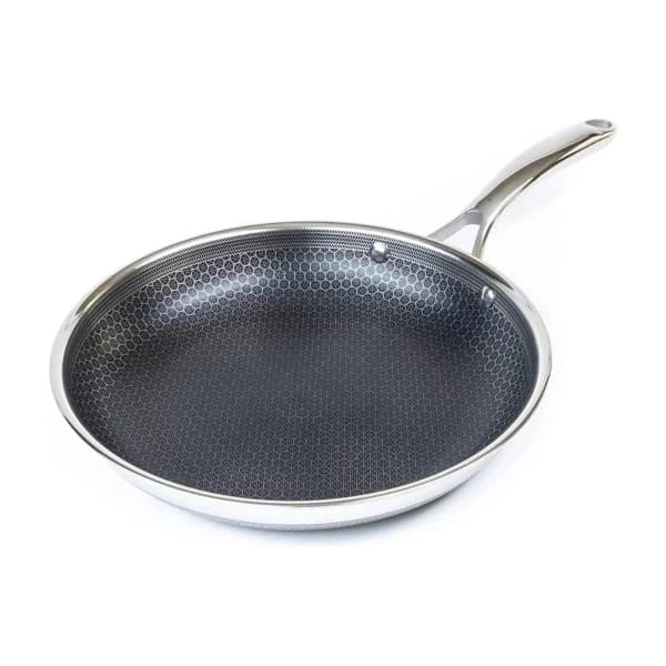 Hexclad stekjärn i rostfritt stål med non-stick-beläggning, 26 cm