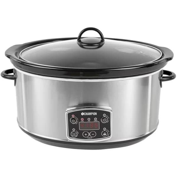 Champion slow cooker med stor kapacitet, 6,5 liter