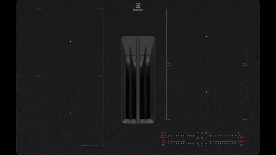 Electrolux: (EHH80KB9FC) SaphirMatt® - Häll med inbyggd fläkt och matt yta