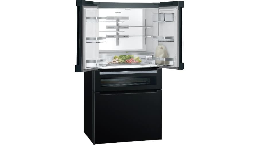 Kyl- och frysskåp med French door och vinfack från Siemens