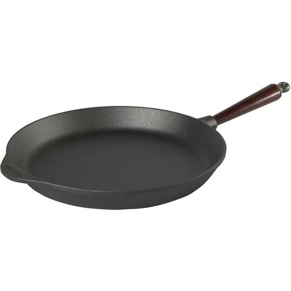 Bild av Skeppshult stekpanna i gjutjärn med trähandtag, 36 cm