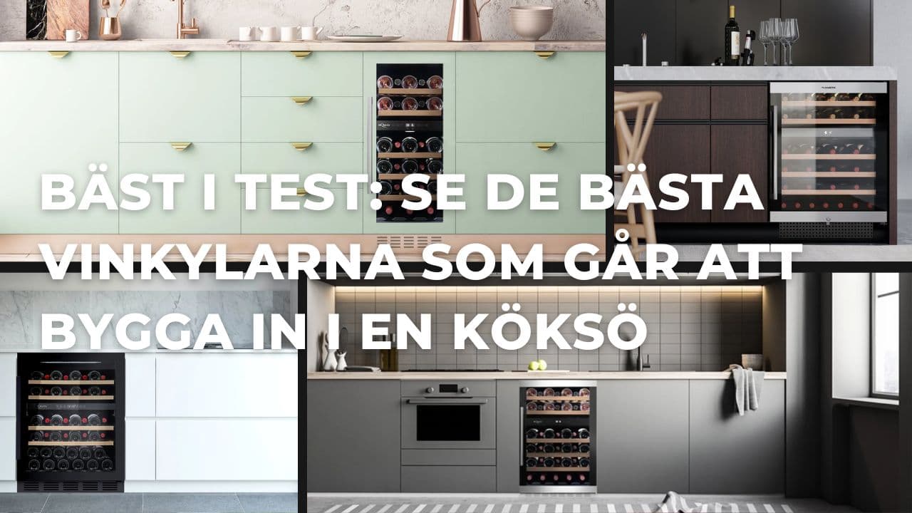 Bäst i test - Bästa vinkylarna för inbyggnad i köksö (2026)