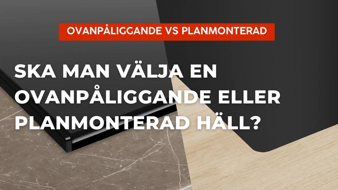 Ska man välja en ovanpåliggande eller planmonterad induktionshäll?