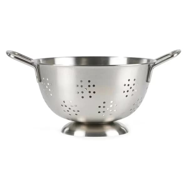 Funktion: Durkslag i rostfritt stål, 23 cm