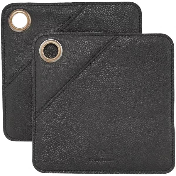 House Doctor: Grytlappar i svart läder, par