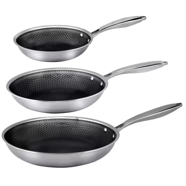 Hâws Santo stekpanneset i rostfritt stål med Hybridbeläggning, 3-pack