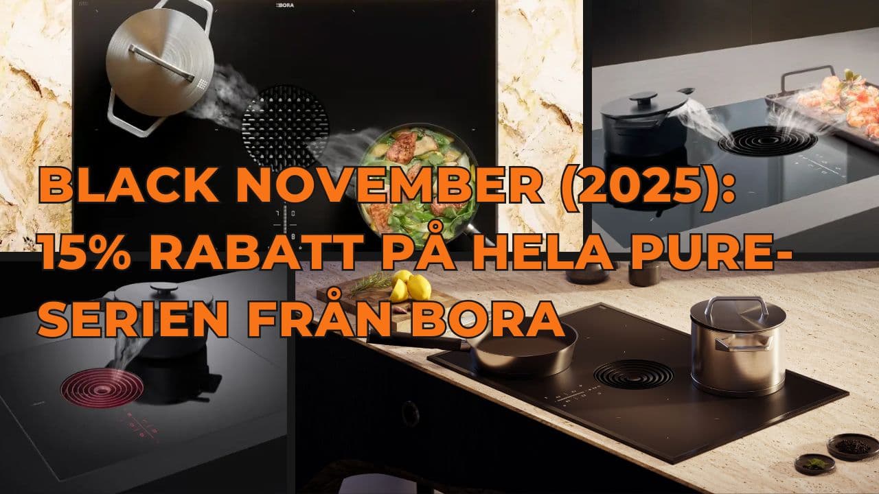 Black November (2025): Spara 15% på hela Pure-serien från BORA